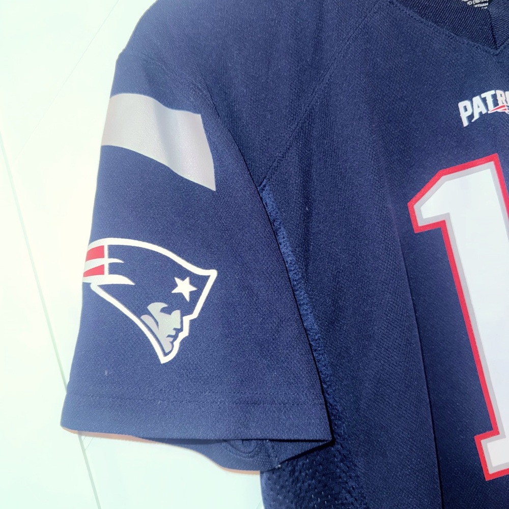 New England NFL Patriots Jersey 11 Edelman youth XL 18-20 super bowl play offs - Picture 11 of 11
